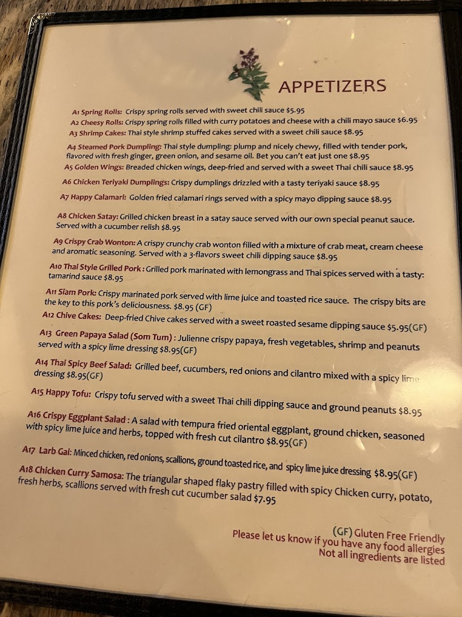 Spice and Dice Thai Restaurant Menu - Image 2